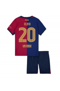 Barcelona Dani Olmo #20 Babytruitje Thuis tenue Kind 2024-25 Korte Mouw (+ Korte broeken)